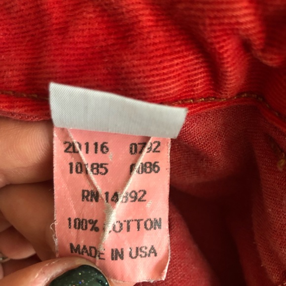 Vintage Marithe Francois Girbaud High Waisted Red Denim - Picture 10 of 10